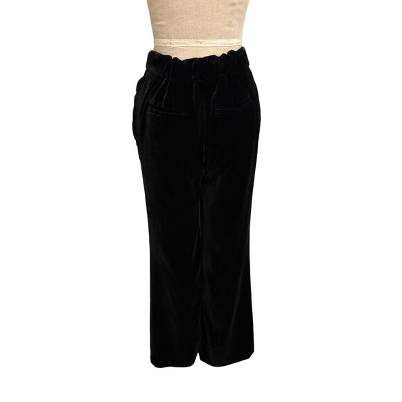 Vintage Mac and Jac Black Velvet Pants Size 10 Rayon & Silk Blend With Pockets - Picture 7 of 11